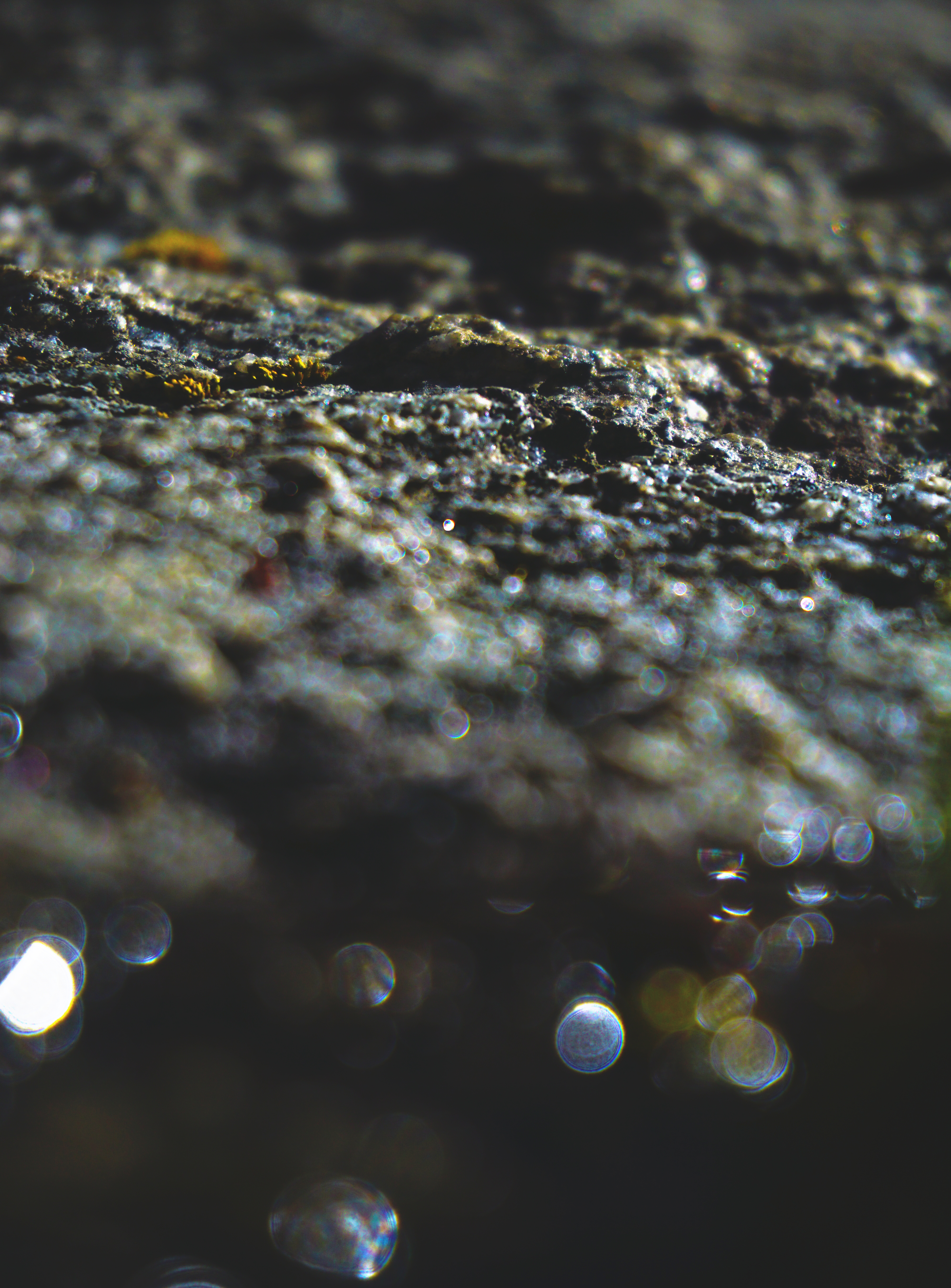 Light reflecting on Yosemite granite.