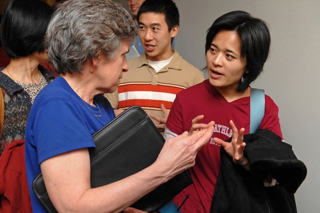 Attendees at the High School Teachers Program.